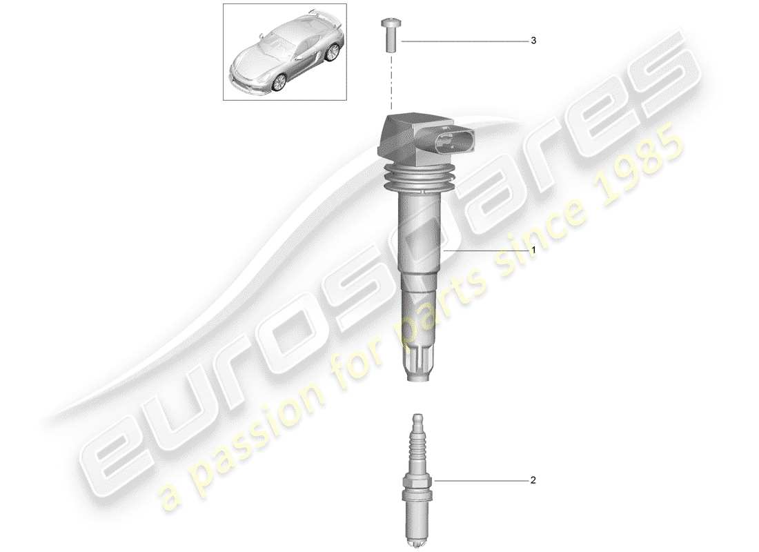 porsche 2016 ignition system part diagram