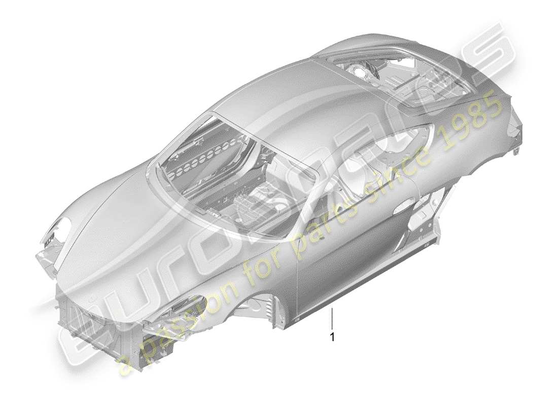 porsche cayman 981 (2014) car body parts diagram