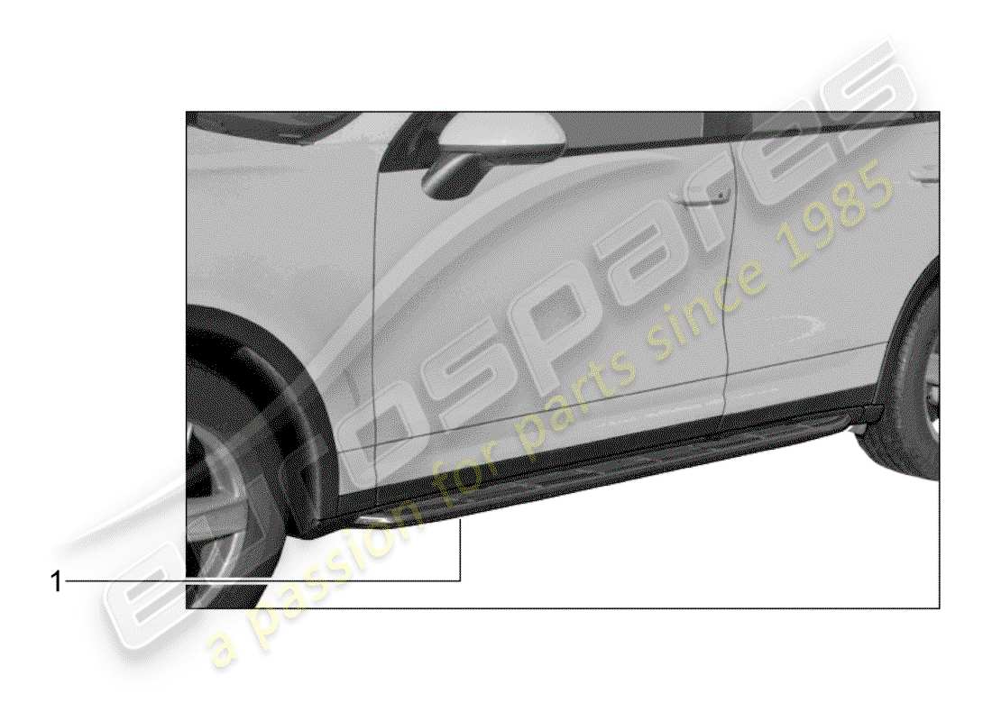 porsche tequipment cayenne (2017) step part diagram