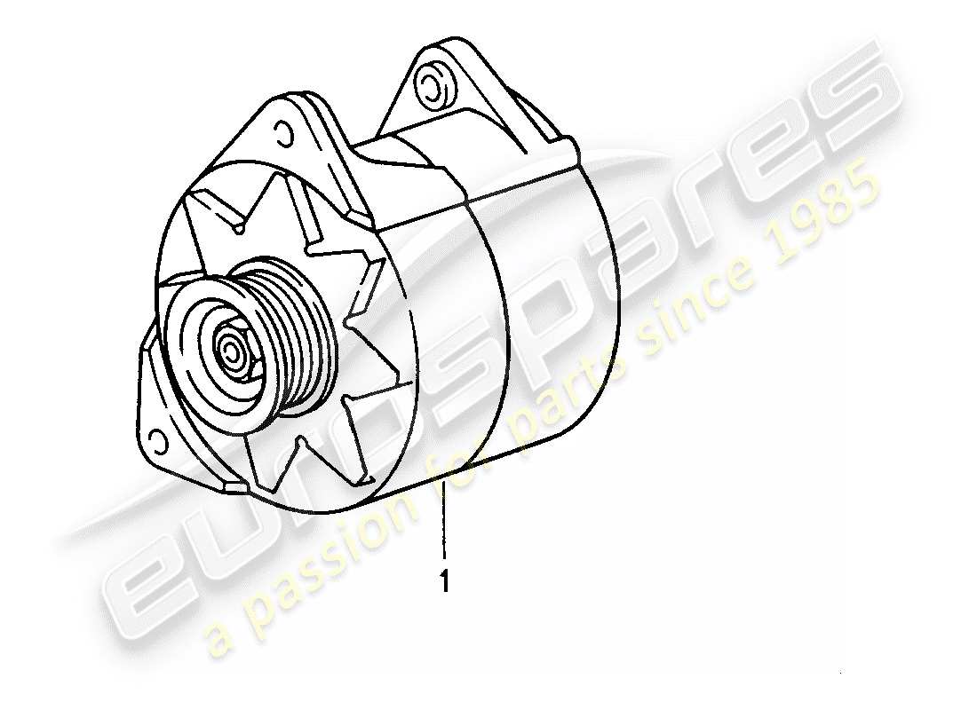 porsche replacement catalogue (1975) alternator part diagram