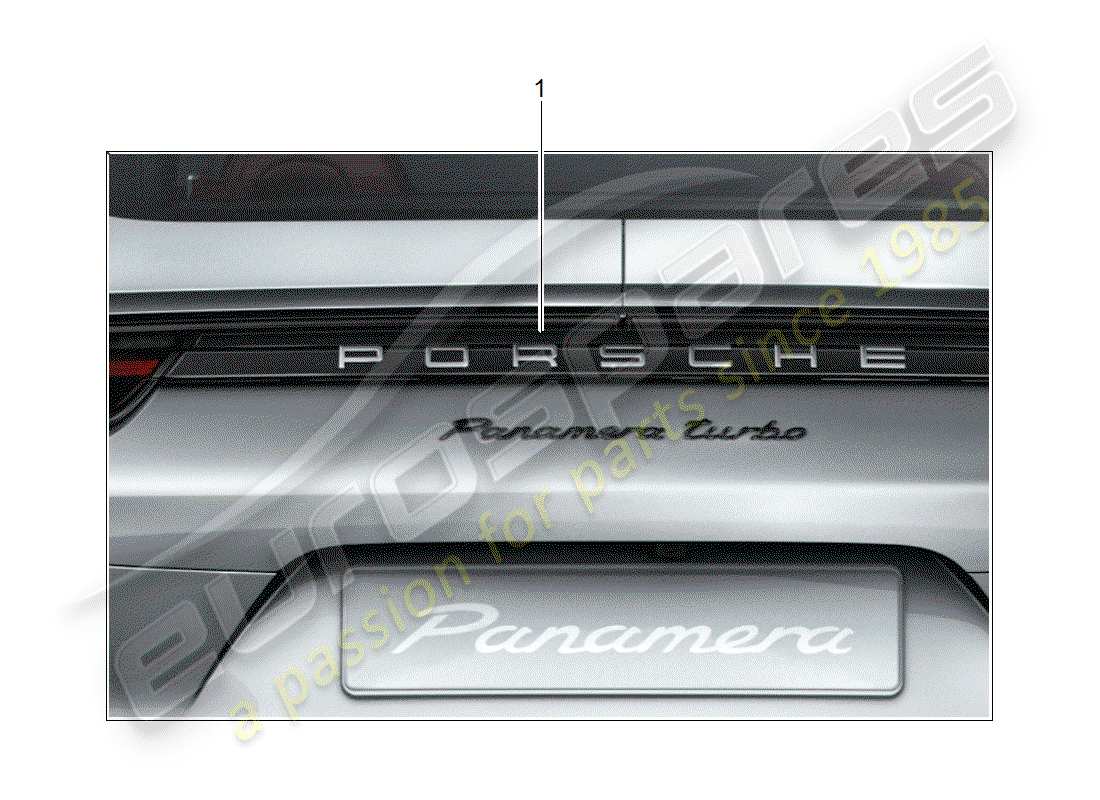 porsche tequipment panamera (2010) inscription part diagram