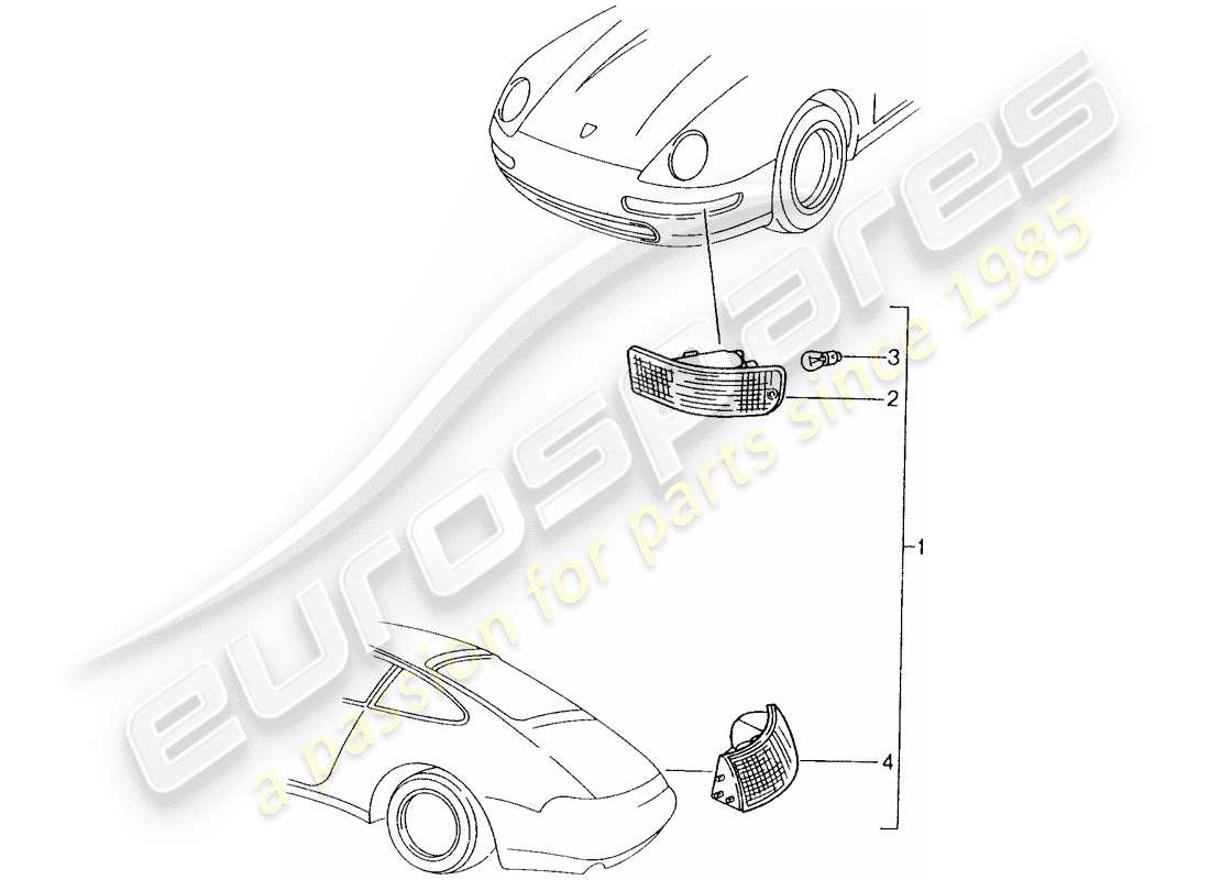 porsche tequipment catalogue (2012) turn signal part diagram