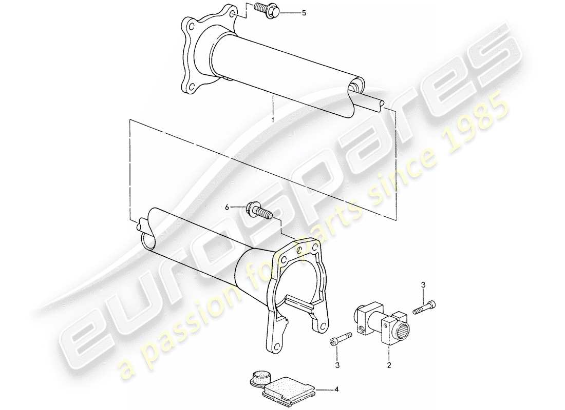 porsche 993 (1995) central tube - - d - mj 1995>> part diagram