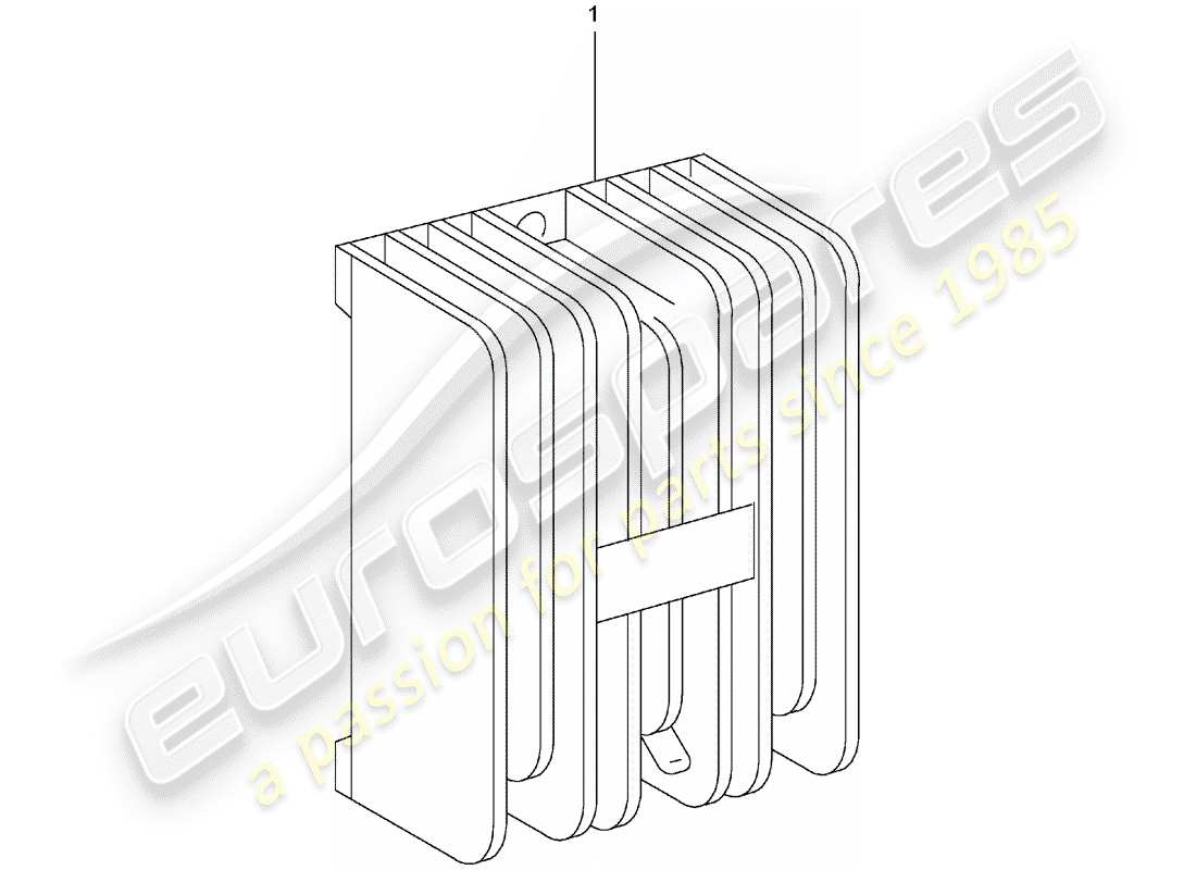 porsche replacement catalogue (1966) electronic control module part diagram