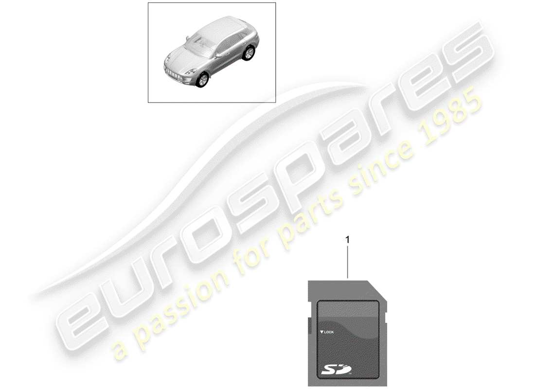 porsche panamera 971 (2019) sd card parts diagram