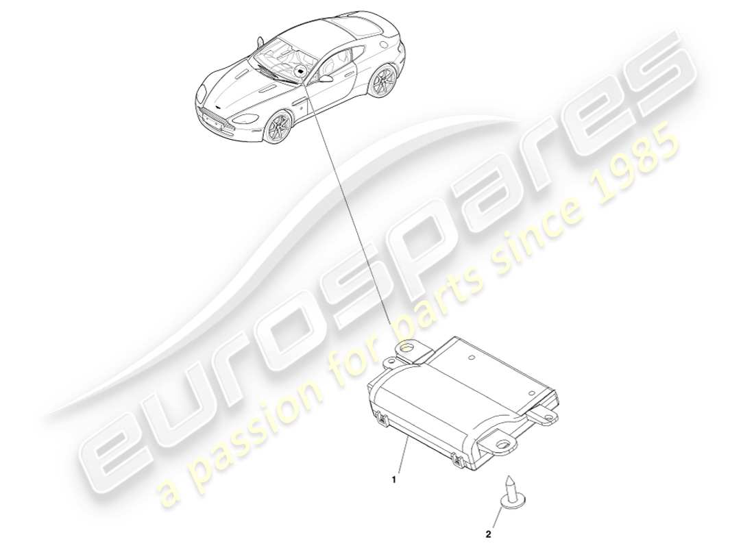 aston martin v8 vantage (2007) rke part diagram