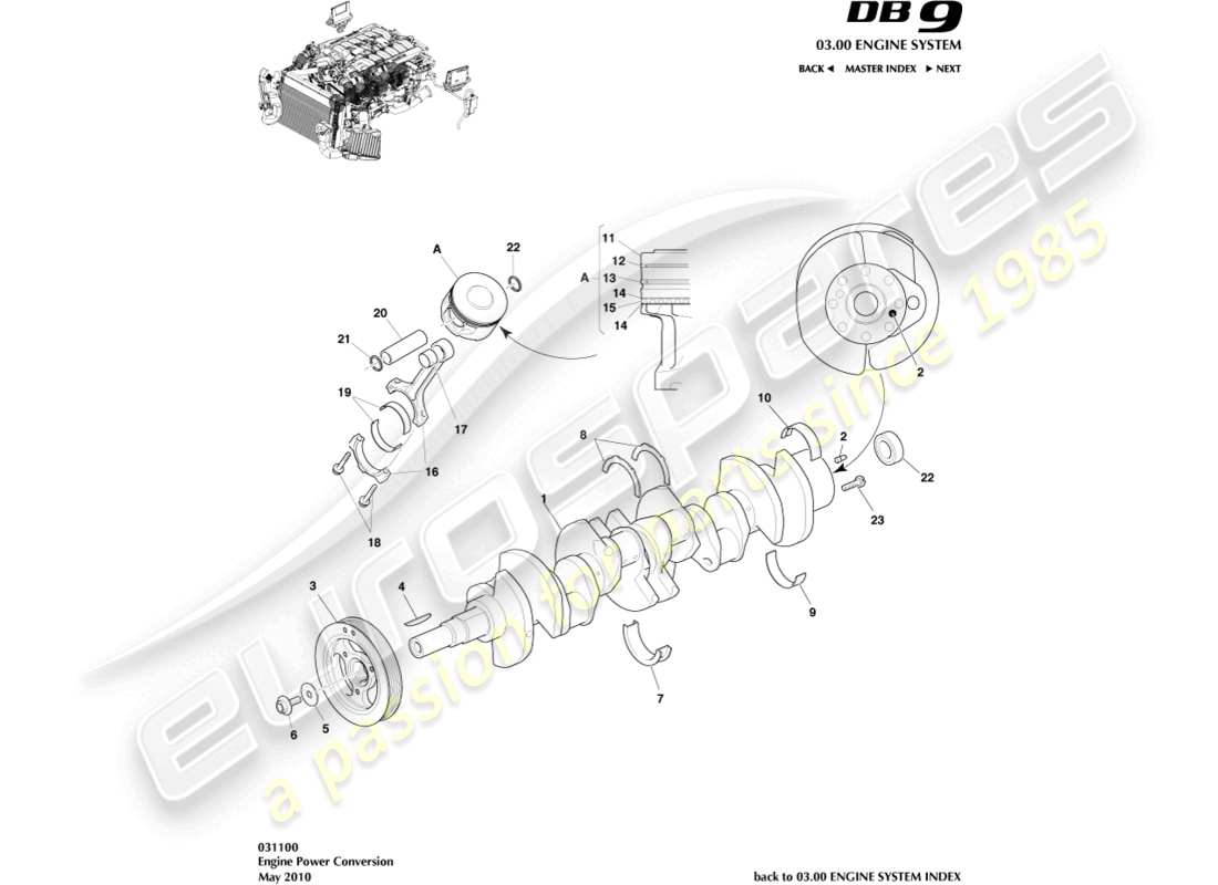 aston martin db9 (2012) power conversion part diagram