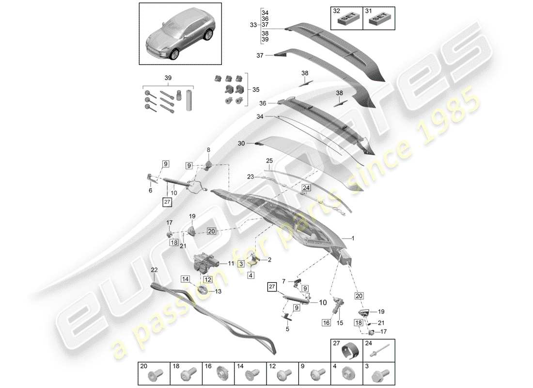 part diagram containing part number 95b898056