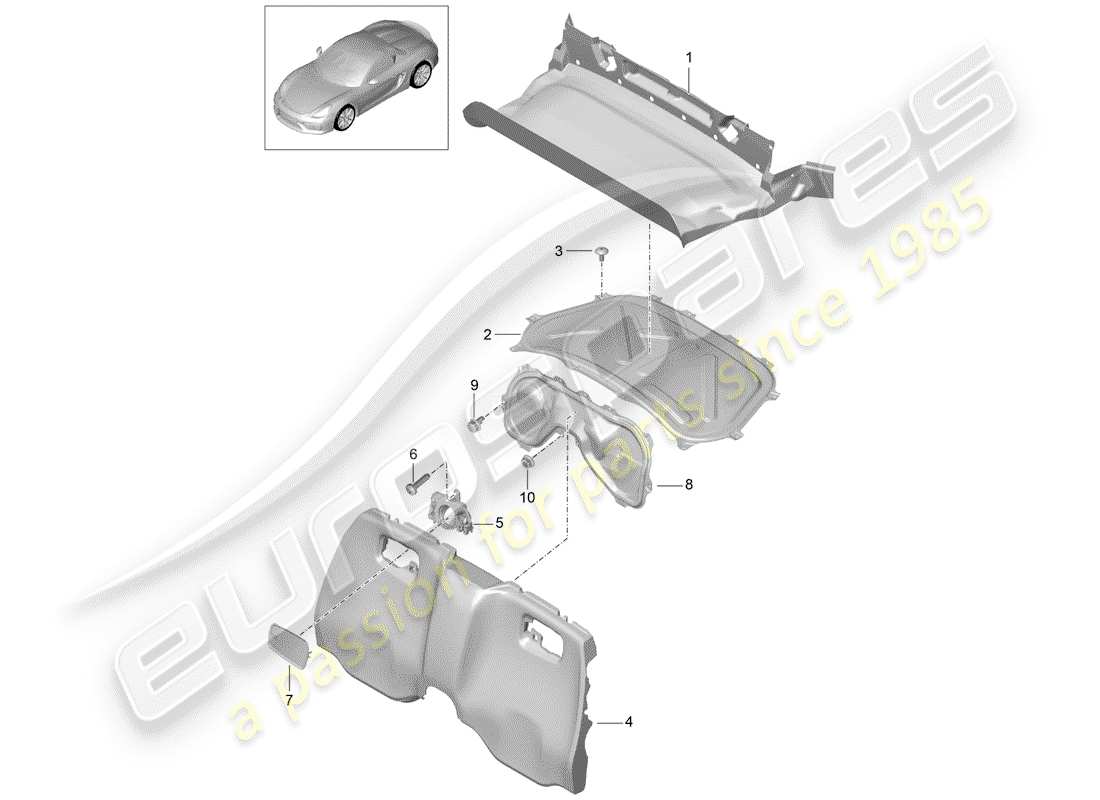 porsche 2016 trims part diagram