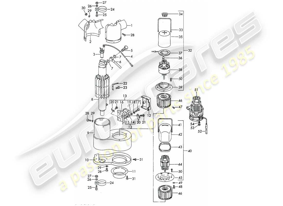 porsche 911/912 (1968) single parts - heater - - webasto - - d >> - mj 1968 parts diagram