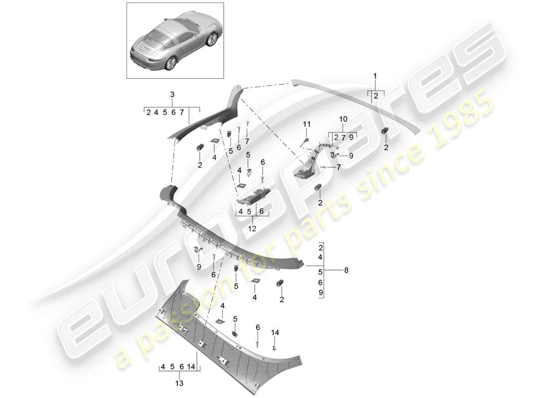 part diagram containing part number 99655585700