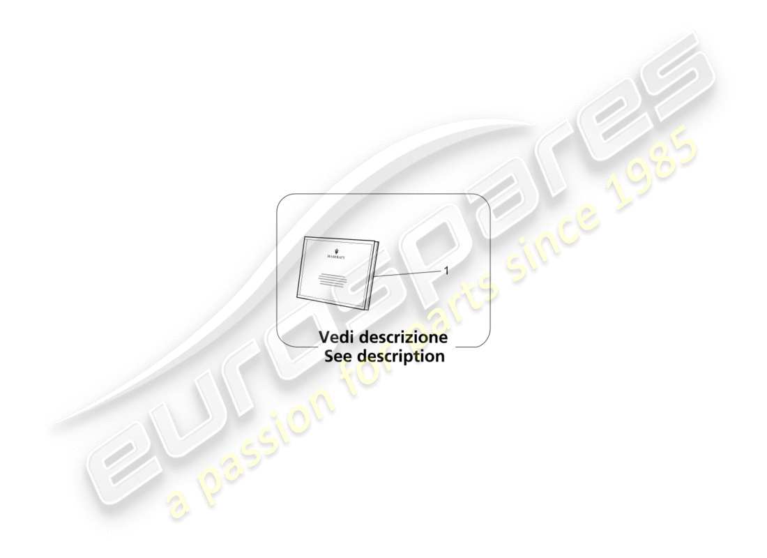 maserati qtp 3.0 bt v6 410hp (2014) on board documentation part diagram