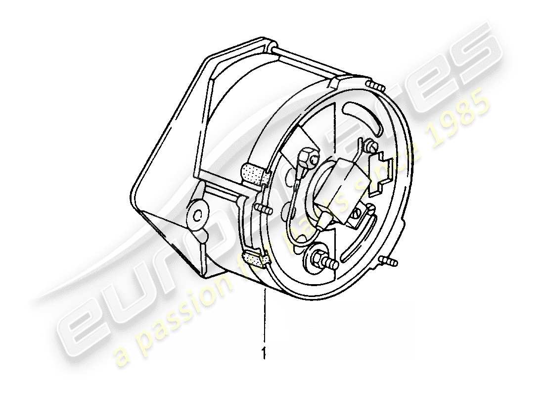 porsche replacement catalogue (1980) alternator parts diagram