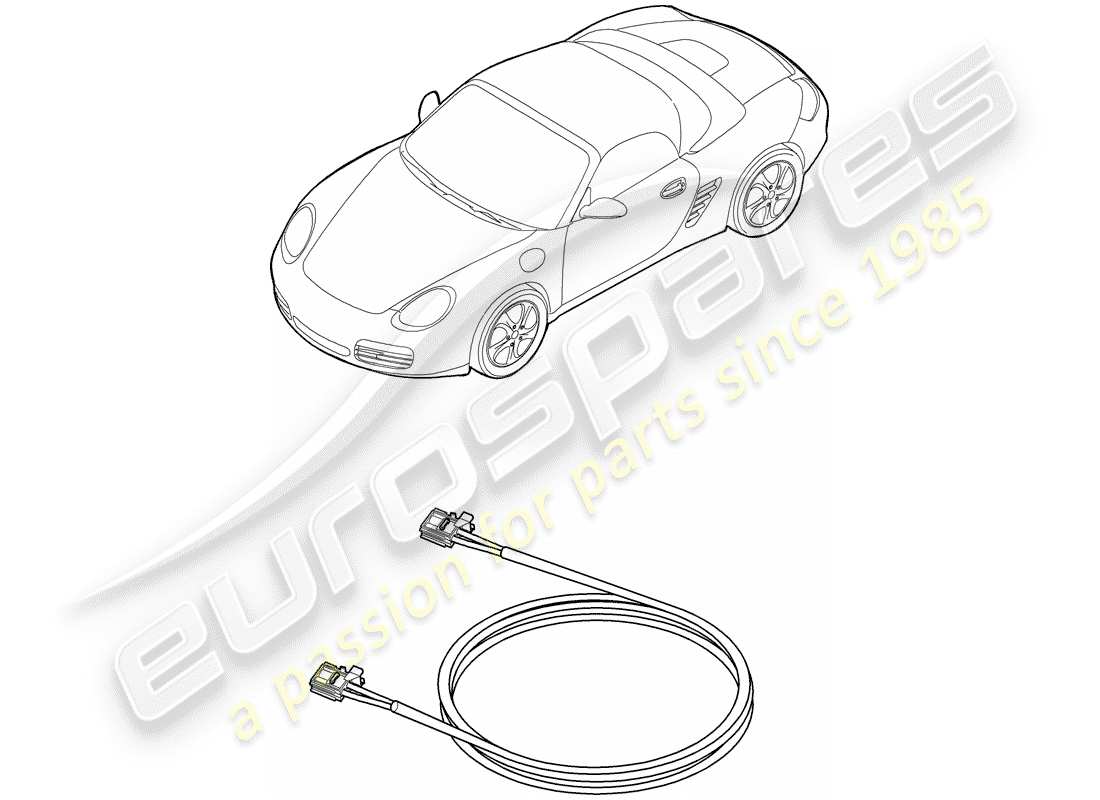 porsche boxster 987 (2006) light fibre optic parts diagram