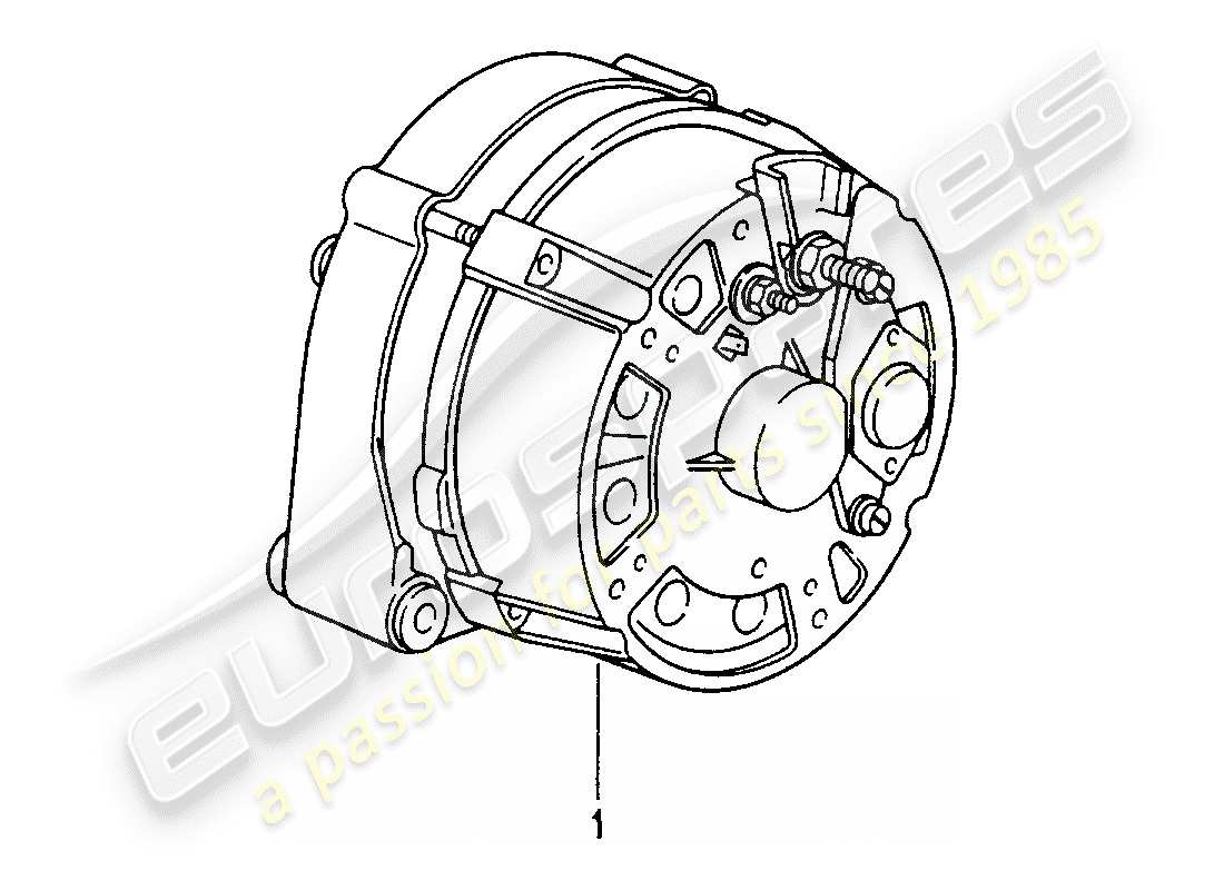 porsche replacement catalogue (1982) alternator part diagram