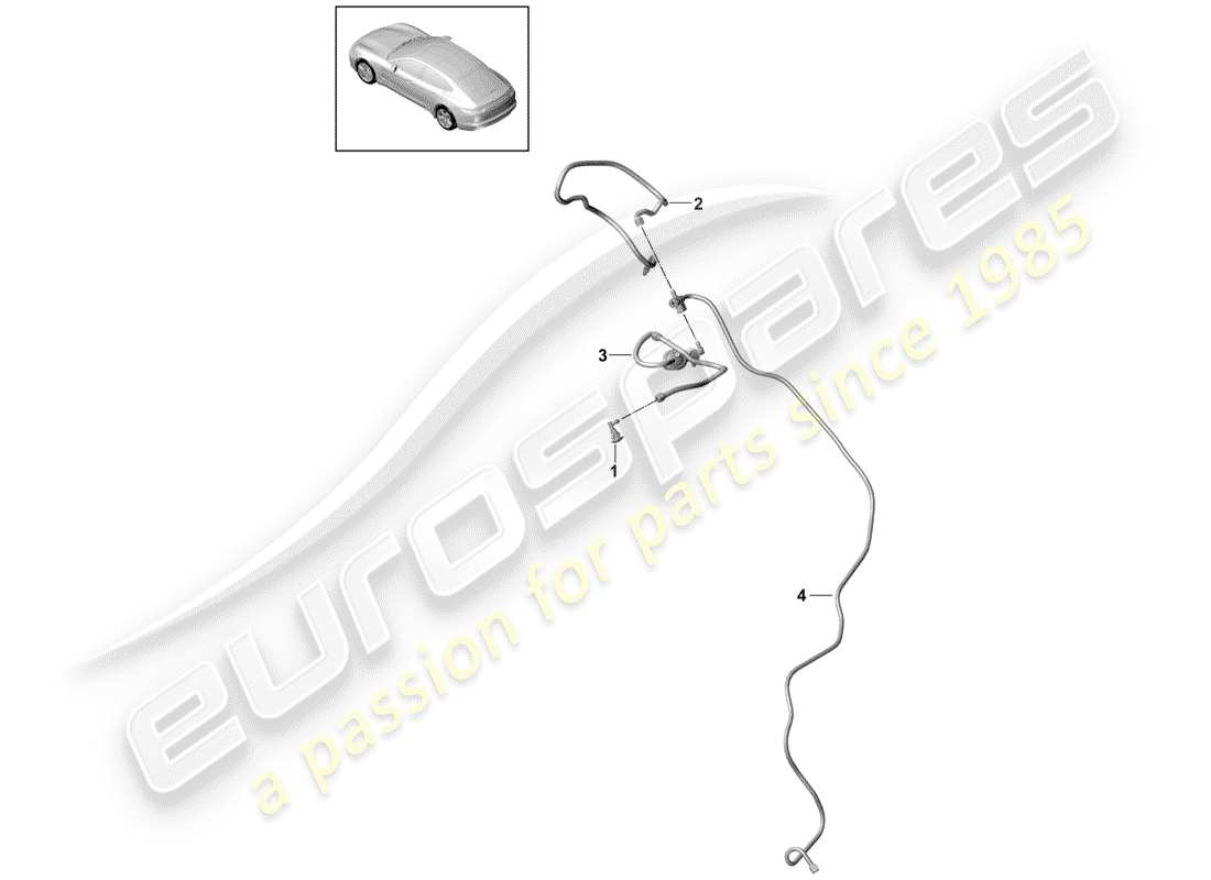 porsche panamera 971 (2020) nozzle parts diagram
