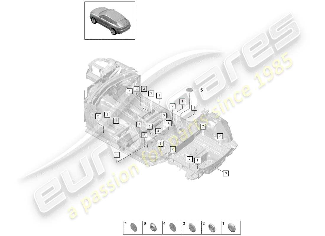 porsche macan (2020) plug part diagram