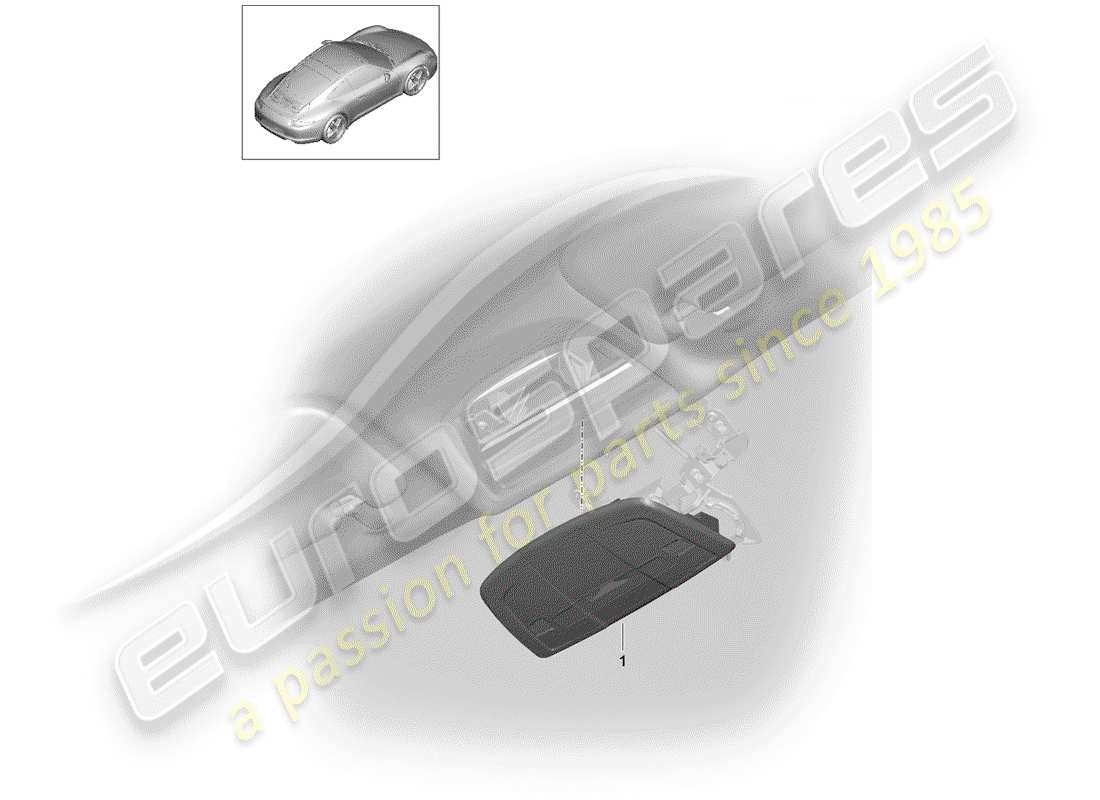 porsche 991 (2013) bracket part diagram