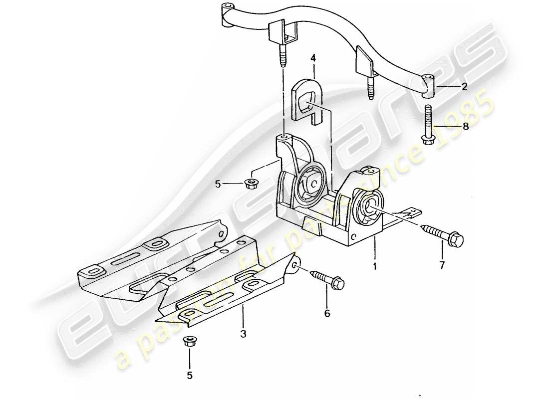 porsche 996 gt3 (2005) transmission suspension parts diagram