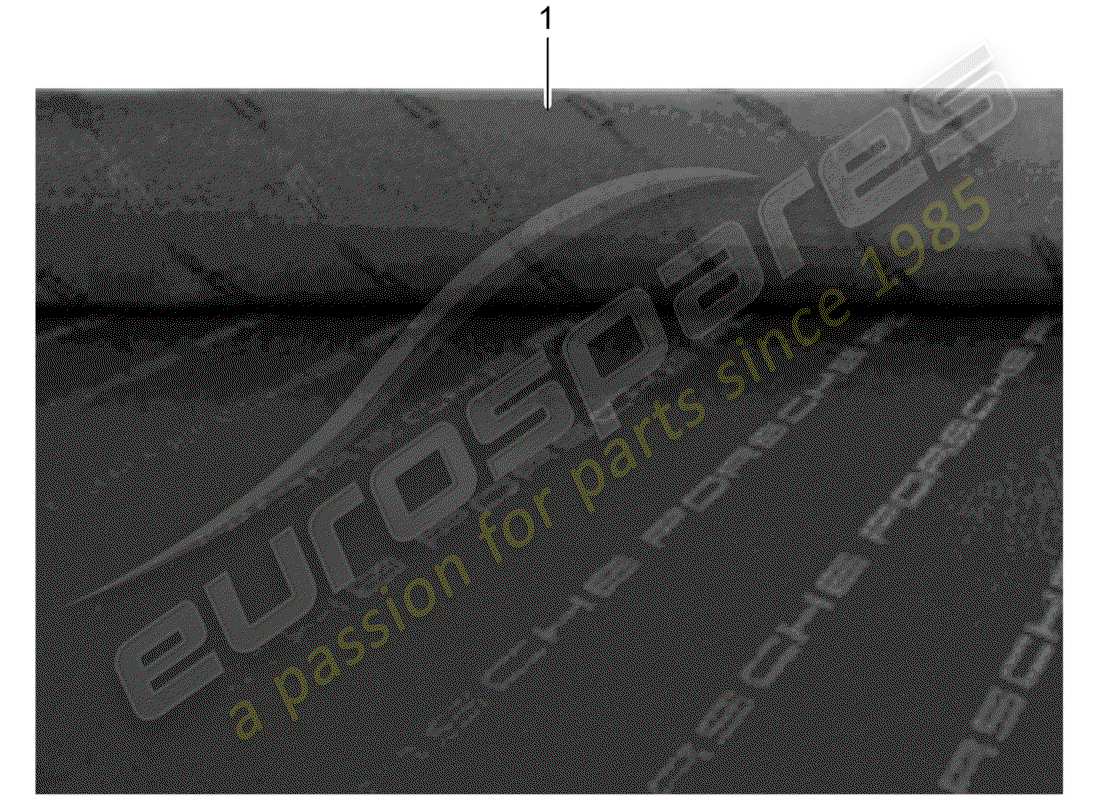 porsche classic accessories (2004) front seat - single parts - cloth part diagram