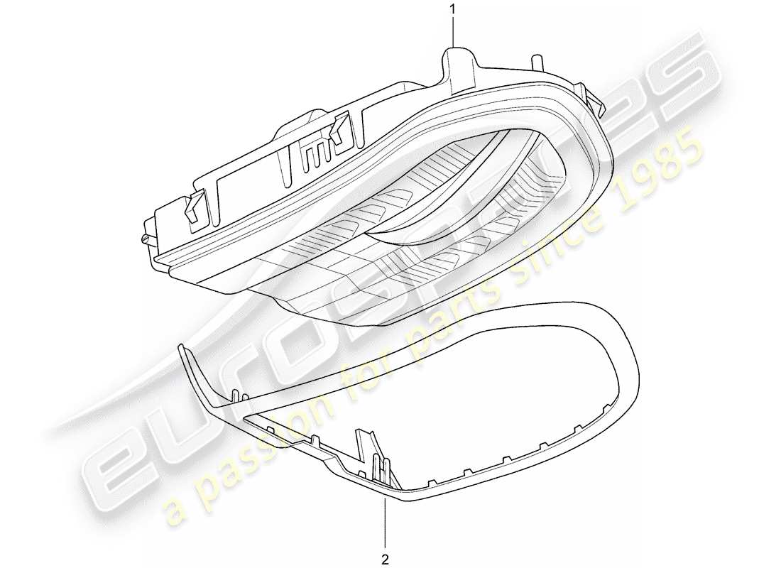 porsche panamera 970 (2016) bracket part diagram