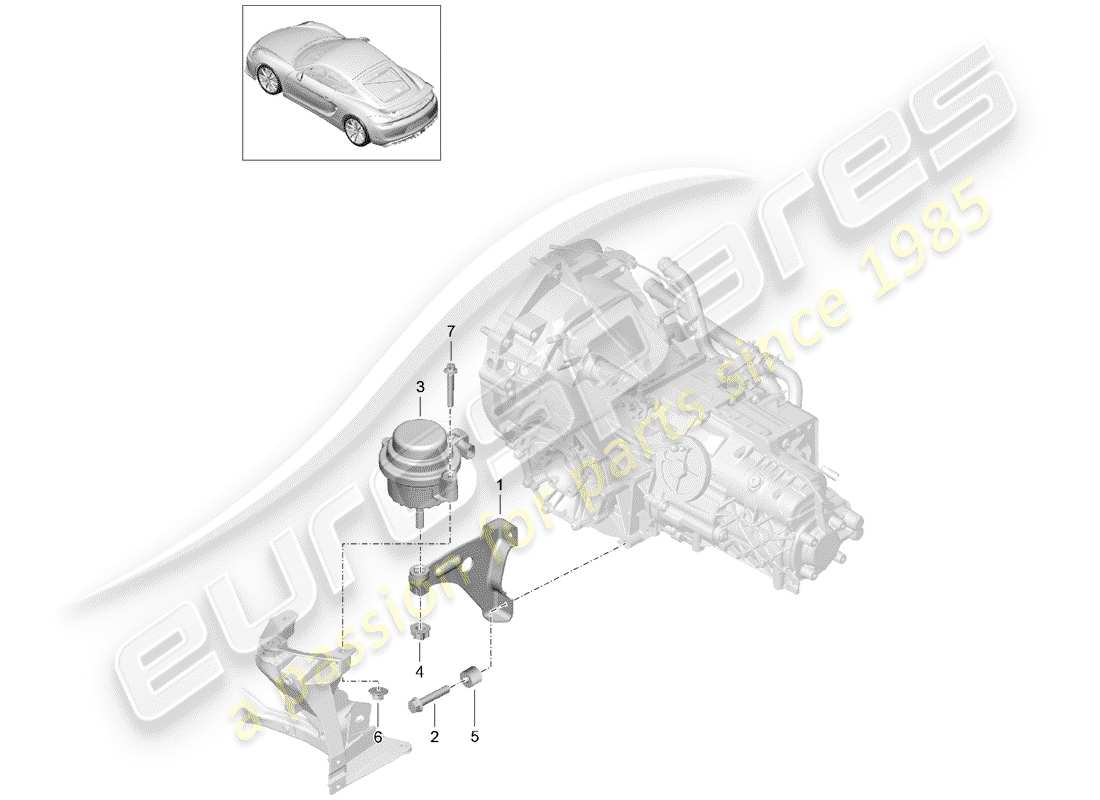 porsche 2016 transmission suspension part diagram