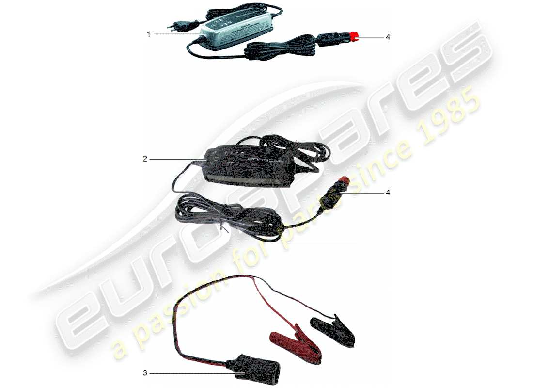 porsche tequipment macan (2019) charger part diagram