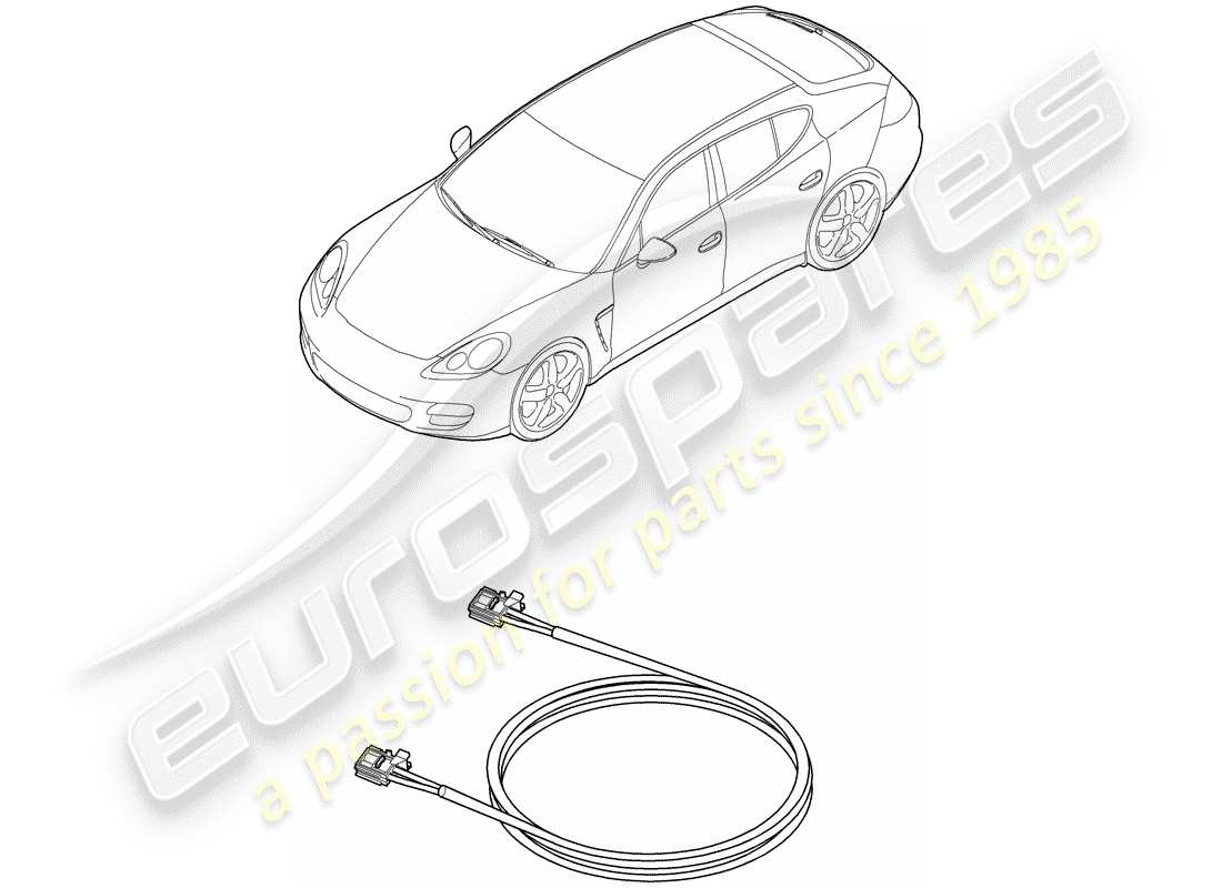 porsche panamera 970 (2016) light fibre optic part diagram