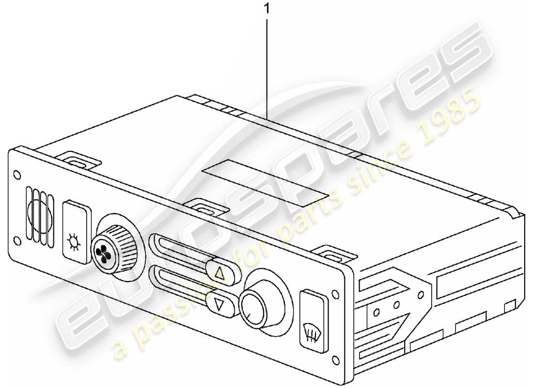 porsche replacement catalogue (1980) control switch part diagram