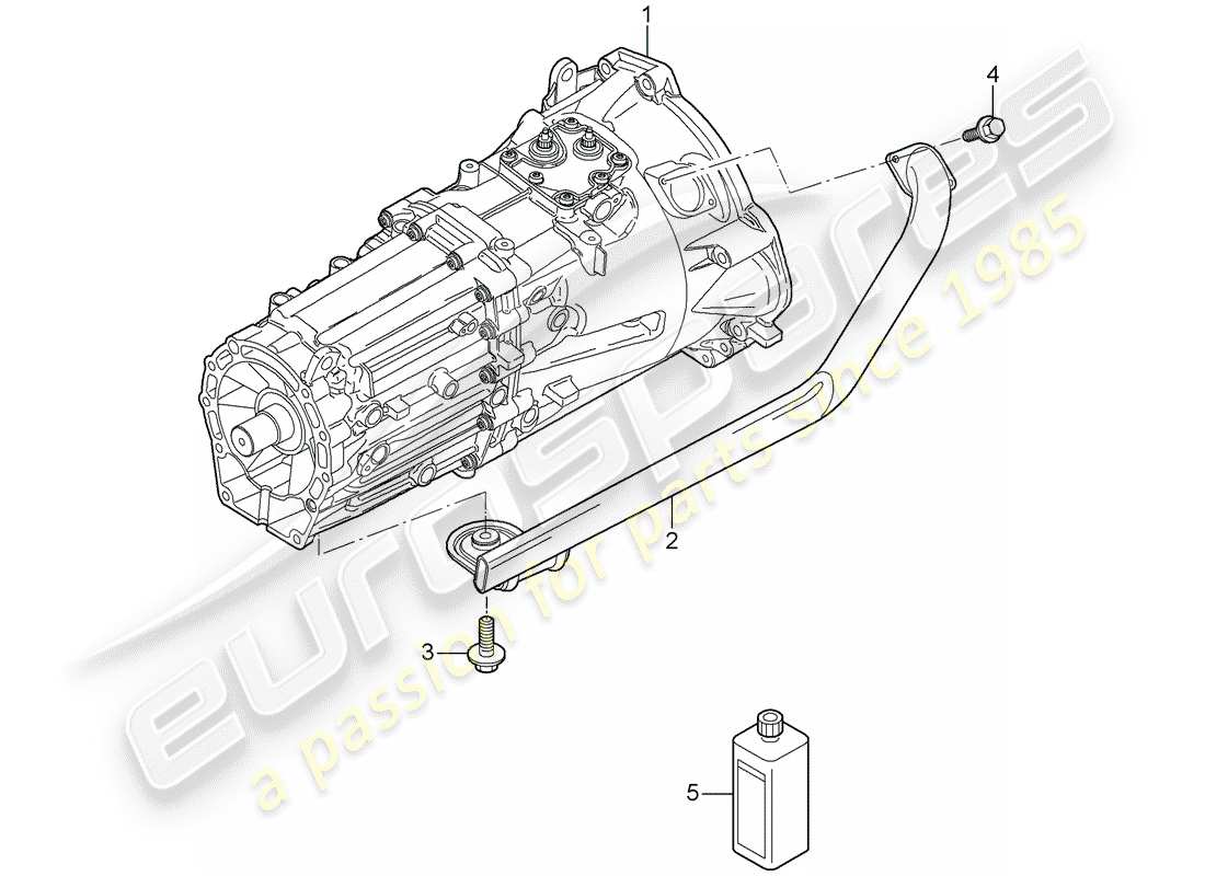 porsche cayenne (2010) replacement transmission part diagram