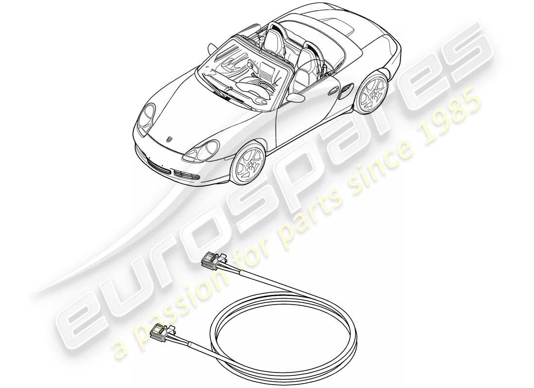 porsche boxster 986 (1998) light fibre optic - d - mj 2003>> part diagram