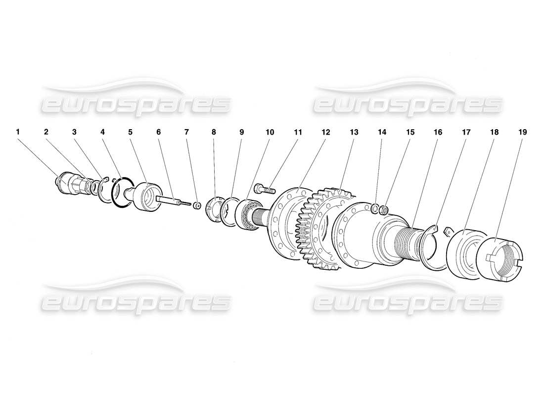 lamborghini diablo se30 (1995) speedometer sender part diagram