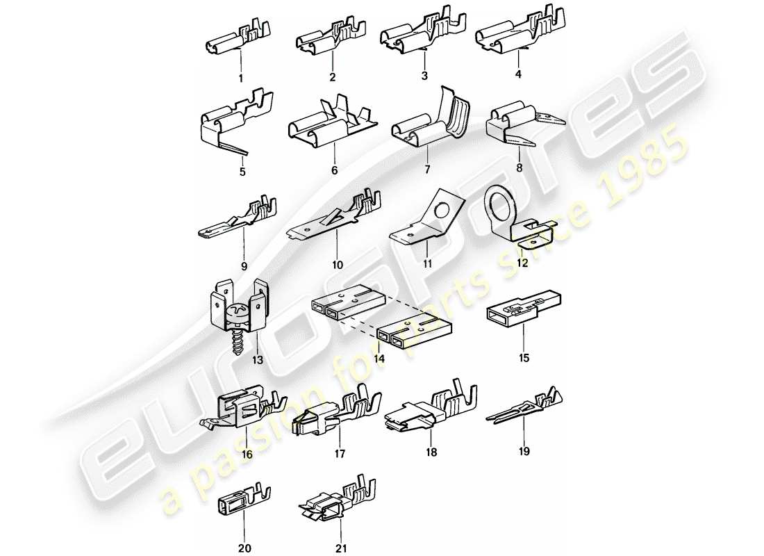 a part diagram from the porsche 944 (1986) parts catalogue