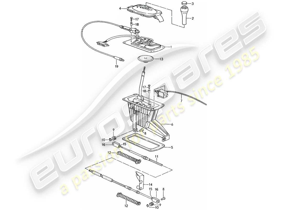 a part diagram from the porsche 993 parts catalogue