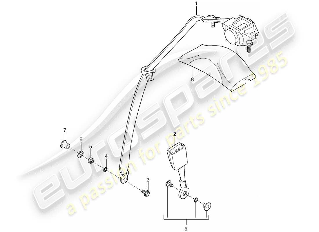 a part diagram from the porsche carrera gt parts catalogue