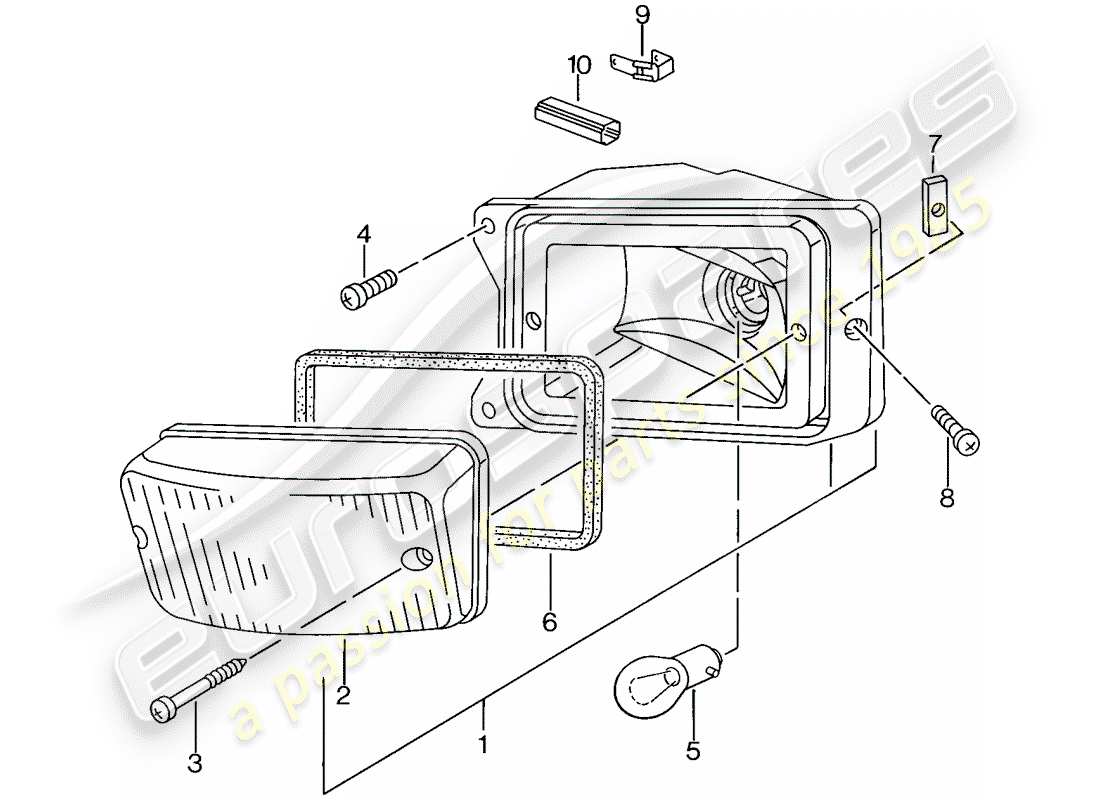 a part diagram from the porsche 944 parts catalogue