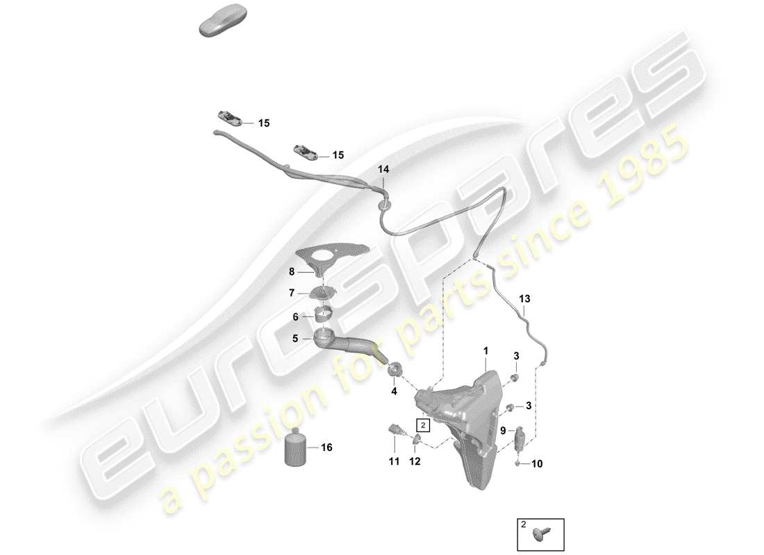 a part diagram from the porsche 2019 parts catalogue