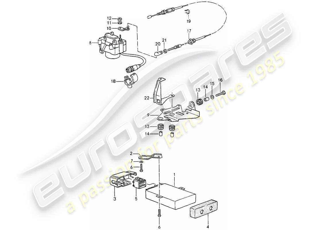 a part diagram from the porsche 964 parts catalogue