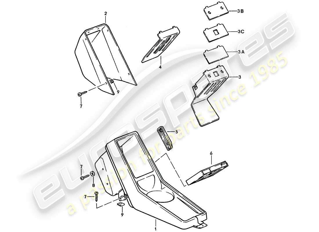 a part diagram from the porsche 911 (1982) parts catalogue