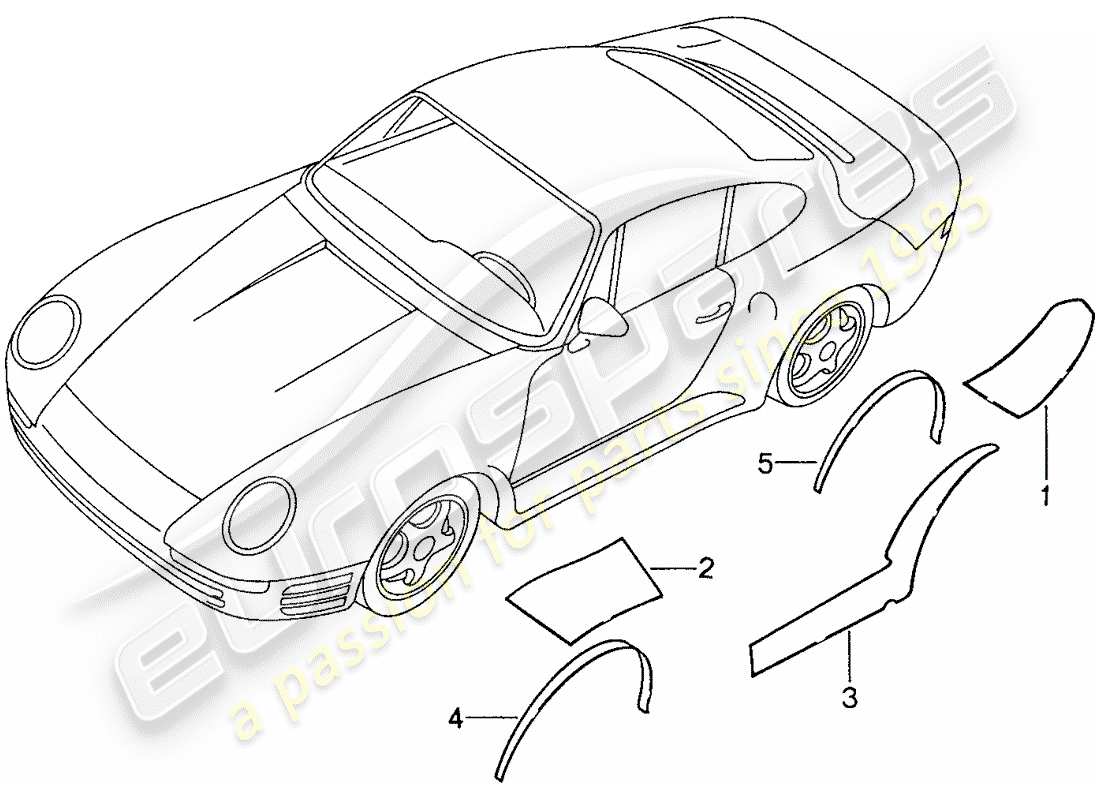 a part diagram from the porsche 959 parts catalogue