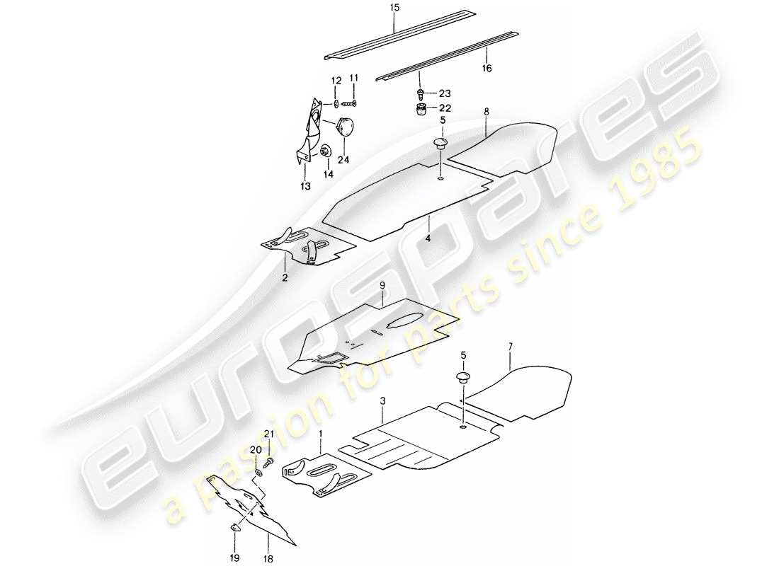 a part diagram from the porsche 993 (1995) parts catalogue