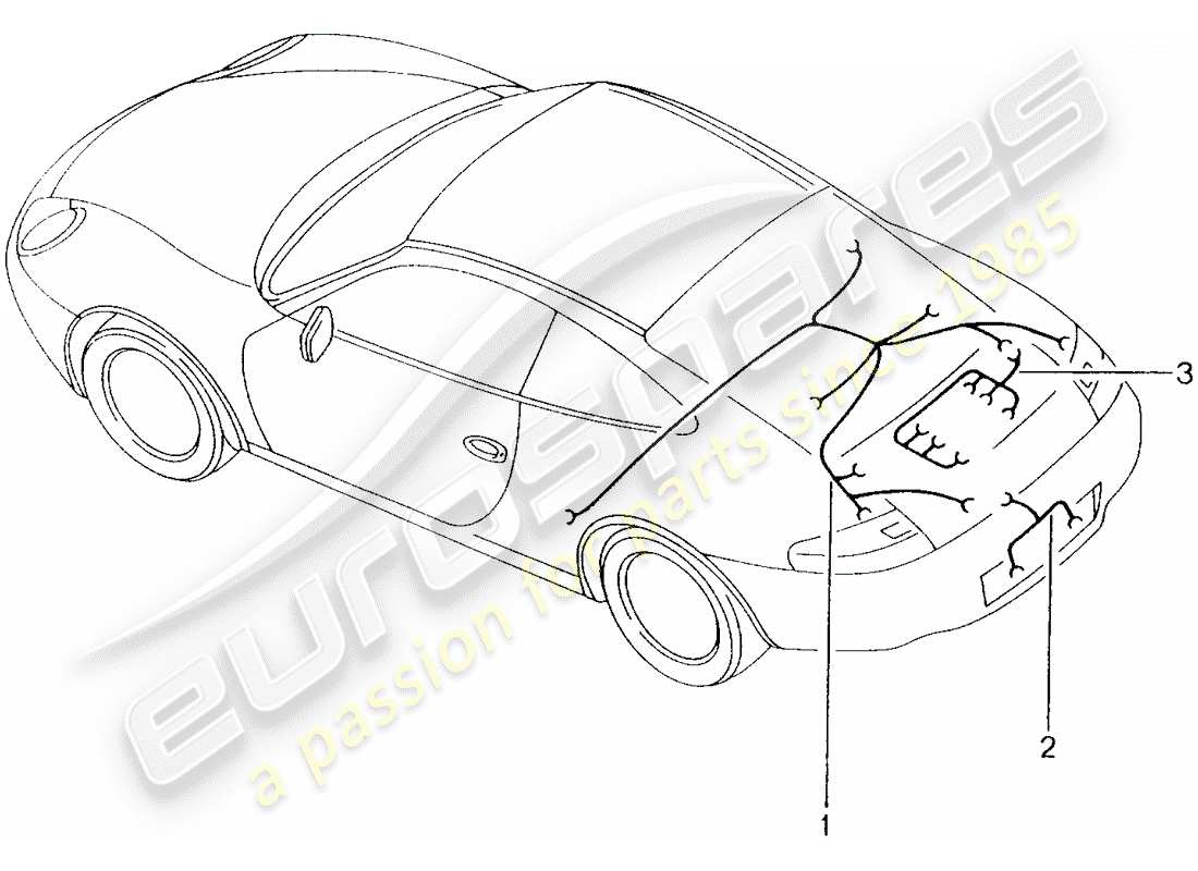 a part diagram from the porsche 996 parts catalogue