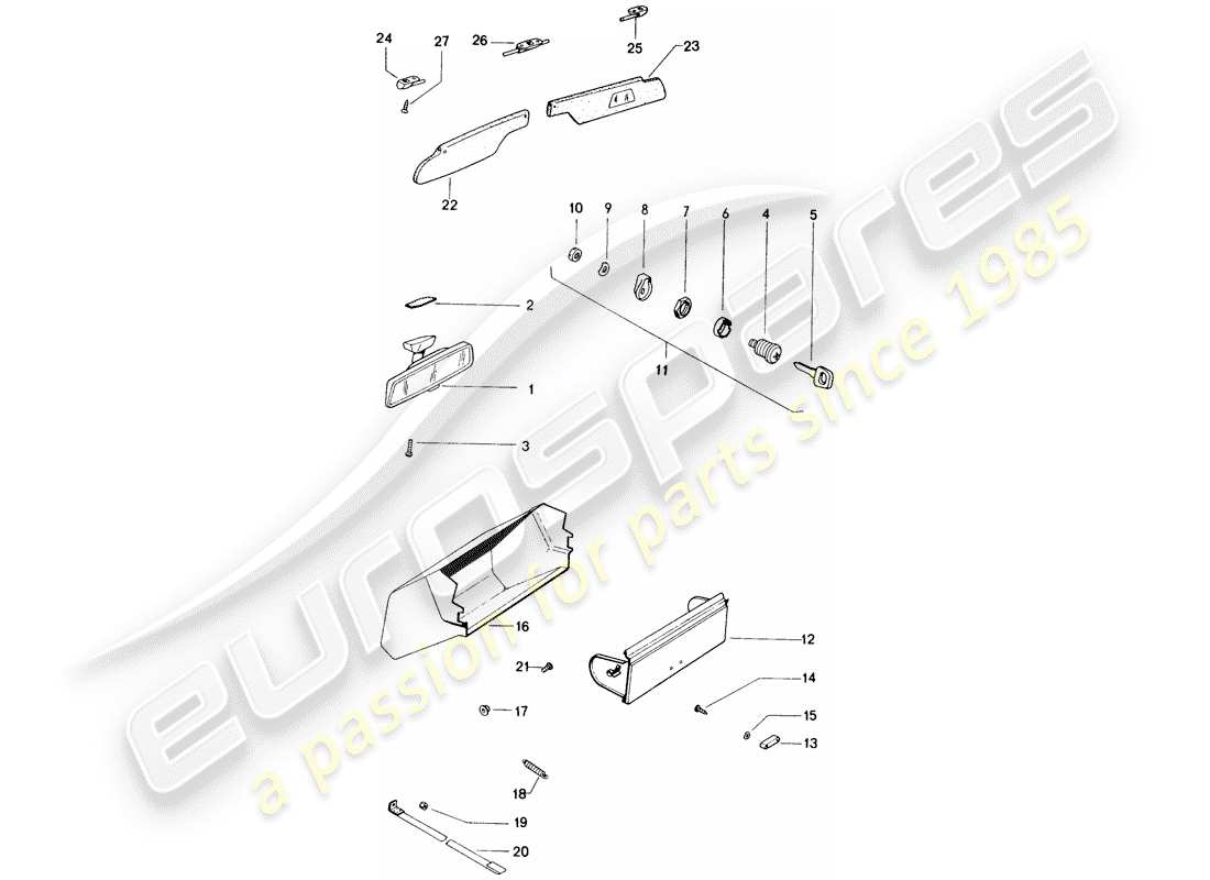 a part diagram from the porsche 914 parts catalogue