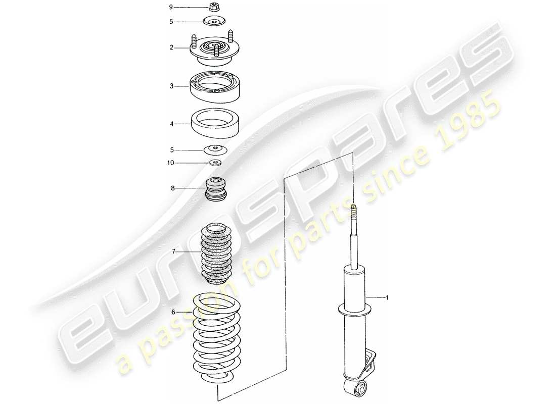 a part diagram from the porsche 996 parts catalogue