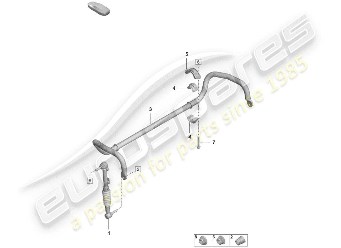 a part diagram from the porsche 992 parts catalogue