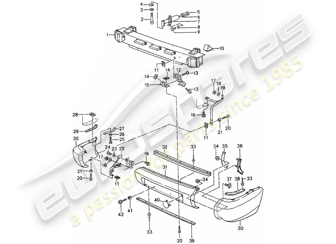 a part diagram from the porsche 964 parts catalogue