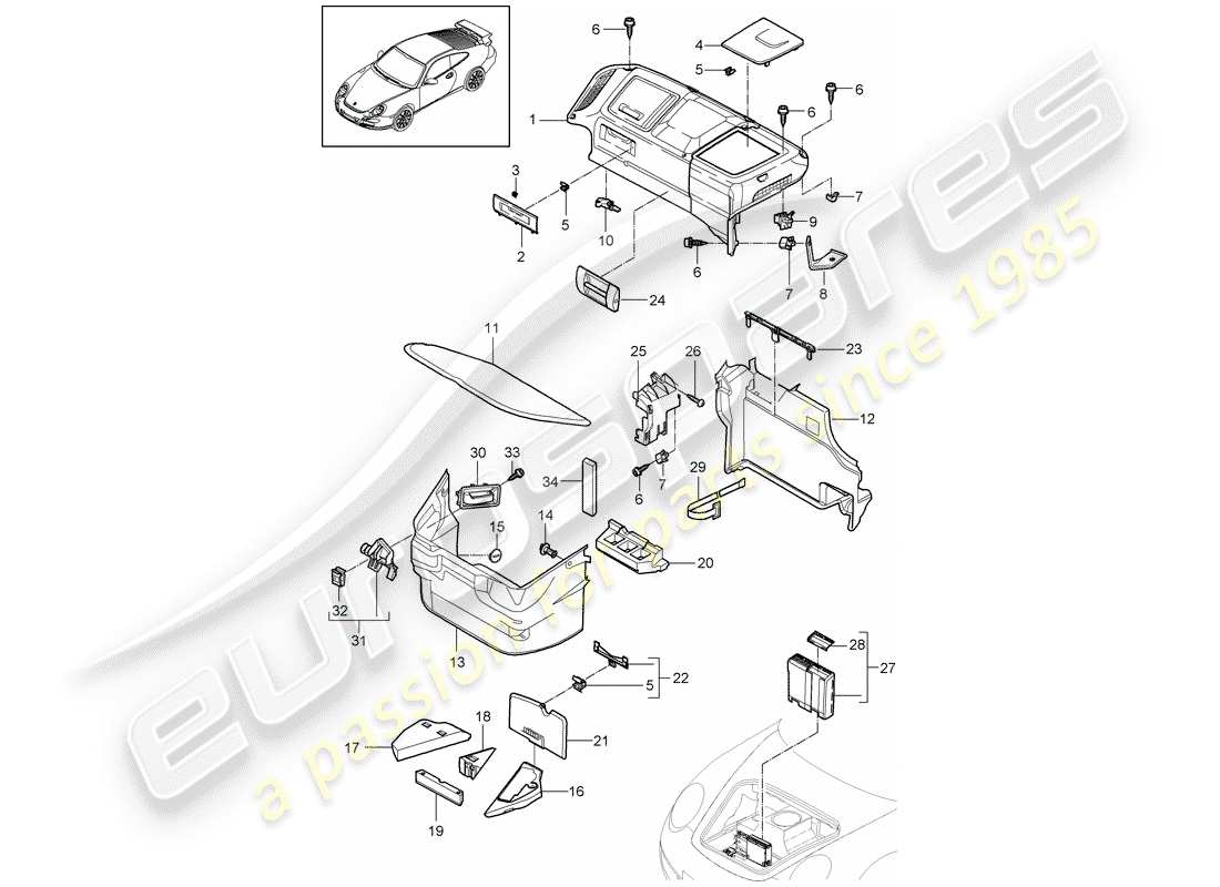 part diagram containing part number 99755105121