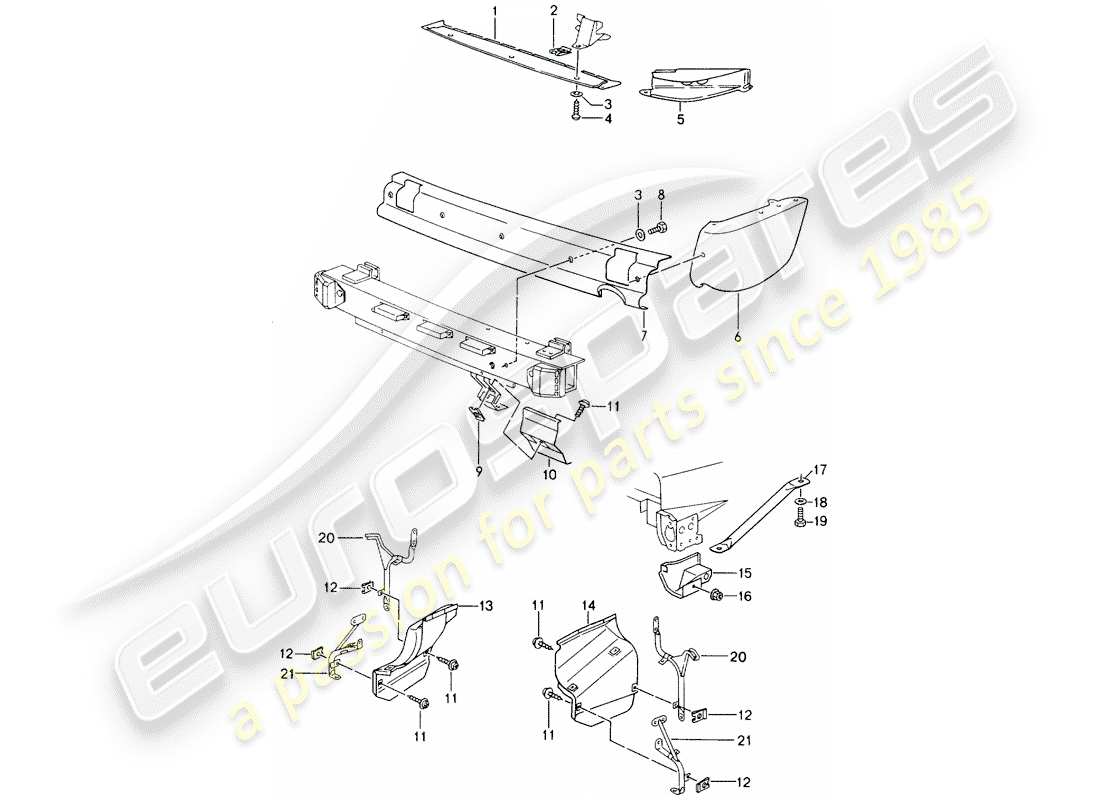 a part diagram from the porsche 964 parts catalogue