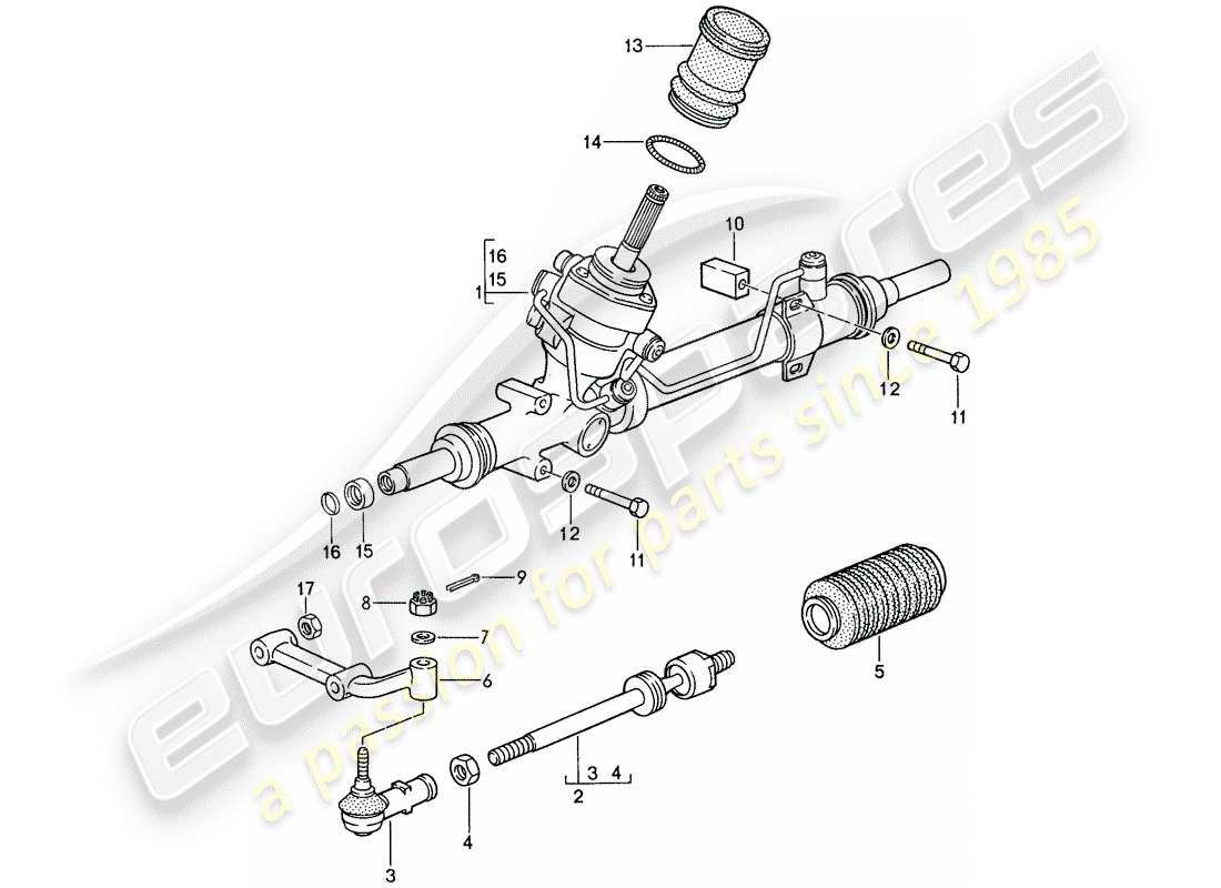 a part diagram from the porsche 959 parts catalogue