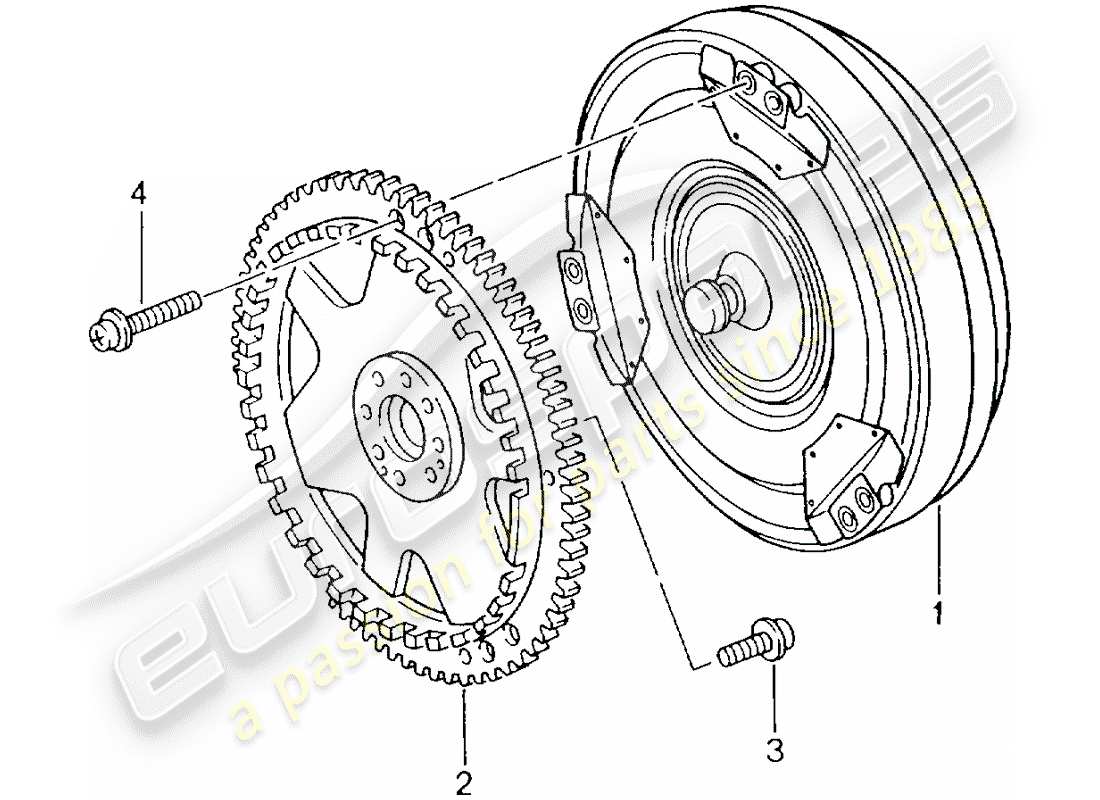 a part diagram from the porsche 996 (1998) parts catalogue